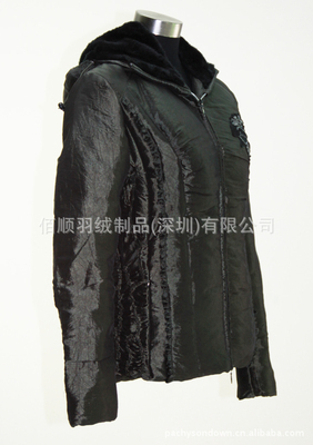 廠家生產(chǎn)供應百褶皺花邊女裝連帽保暖羽絨服制衣工廠訂制加工056圖片,廠家生產(chǎn)供應百褶皺花邊女裝連帽保暖羽絨服制衣工廠訂制加工056圖片大全,佰順羽絨制品(深圳)-5-